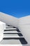 Famous white and grey stairs of Santorini