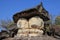 Famous wind eroded rock formations like mushroom shape:Phu Pha Thoep National Park,Thailand