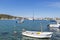 Famous yachting marina in the popular tourist destination of Rogoznica, small fishing town on the dalmatian coast of Croatia