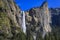 Famous Yosemite Valley in the Yosemite National Park, Sierra Nevada, California