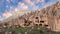 Famous Zelve Valley in Cappadocia  Anatolia  Turkey. Goreme National Park