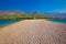 Famous Zlatni Rat beach on Brac island