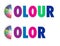 Fan colour or color swatch