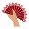 Fan flamenco accesory icon
