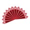 Fan flamenco accesory icon