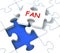 Fan Jigsaw Shows Follower Likes Or Internet Fans