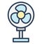 Fan, pedestal fan Isolated Vector Icon That can be easily edited in any size or modified.