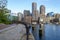 Fan Pier section of Harborwalk paved with sett stone