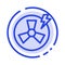 Fan, Power, Energy, Factory Blue Dotted Line Line Icon