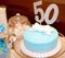 Fancy 50th Birthday Cake