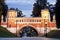 Fancy bridge at night. Park Tsaritsino. Moscow