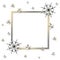 Fancy Christmas snowflake frame design, festive Christmas background with stars and snowflakes, Christmassy background for banner