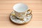 Fancy Cup & Saucer Isolated on a table