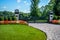 Fancy Gated Entrance Brick Driveway