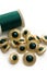 Fancy Green and Gold Sewing Buttons