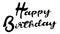 Fancy `Happy Birthday` Text - Vector Illustration