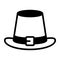 fancy hat vector black filled outline icon. Modern thin line symbols. Collection of traditional elements