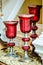 Fancy luxury red cups decorations