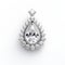 Fancy Pear Cut Diamond Pendant In Robert Antoine Pinchon Style