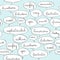 Fancy speech bubbles pattern