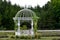 Fancy White Gazebo with Flowers at Laveder Farm