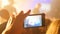 Fans hands recording video with smartphone at rock concert.