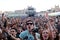 Fans at Love of Lesbian band concert at Matadero de Madrid