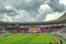 Fans supporter of FC Torino composing a giant banner just before a Serie A football match