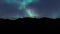 Fantastic aurora mountain Starry night northern Lights polar merry dancers 3d