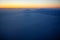 Fantastic Blue Clouds with bright Skyline