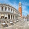 Fantastic cityscape of Venice with San Marco square with Campanile