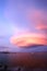Fantastic colors over Mono Lake with lenticular clouds