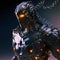 fantastic cyborg ninja in futuristic hight-tech armor, closeup portrait, neural network generated art