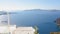 Fantastic endless Aegean Sea washing Santorini archipelago, travel to Greece