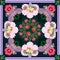 Fantastic floral and paisley ornament and decorative frame. Napkin, doily, pillowcase, bandana print, tablecloth