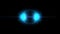 Fantastic futuristic element, glowing iridescent sphere, HUD, loop animation.