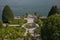 Fantastic garden of Borromeo palace on lake Maggiore in Piedmont, Italy