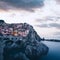 Fantastic landscape of Manarola city