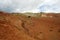 Fantastic Martian landscape. Mars. Red mountains.