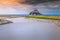 Fantastic Mont Saint Michel tidal island in Normandy region, France