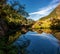 Fantastic morning on mountain lake Gosausee