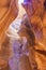 Fantastic Multicolored Scenic Slot of Antelope Canyon in Indians