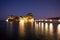 Fantastic night view of the Cameo Island. Slendid spring scene on the Port Sostis, Zakynthos island, Greece, Europe