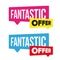 Fantastic Offer sale label