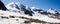 Fantastic panoramic mountain landscape and view of the Piz Palu near St. Moritz