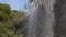 Fantastic panoramic view of waterfall in the park of Castle Hill in Nice, France