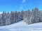 Fantastic and perfect natural New Year`s Eve winter mountain atmosphere in the heart of the Swiss Alps, SchwÃ¤galp mountain pass