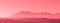 Fantastic red and pink panorama of mountains