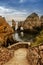 Fantastic rock formations set in a turquoise water at Ponta da Piedade, Lagos, Western Algarve coast, Portugal