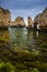 Fantastic rock formations set in a turquoise water at Ponta da Piedade, Lagos, Western Algarve coast, Portugal